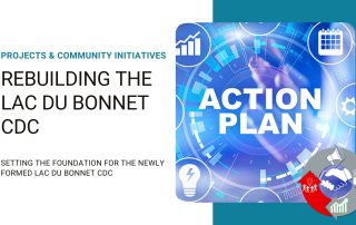A graphic with a blue and white background and words that say Action Plan
