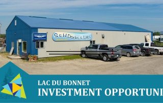 Image of S&H Docks Metal Building showing the investment opportunity in Lac du Bonnet